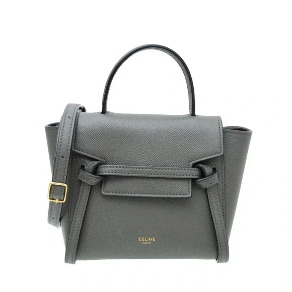 Celine Nano Belt Bag in Gray Leather, Authentic - Picture 1 of 9